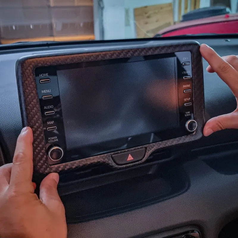 Toyota GR Yaris Screen Display Frame - Carbon Fibre - Ghost Developments