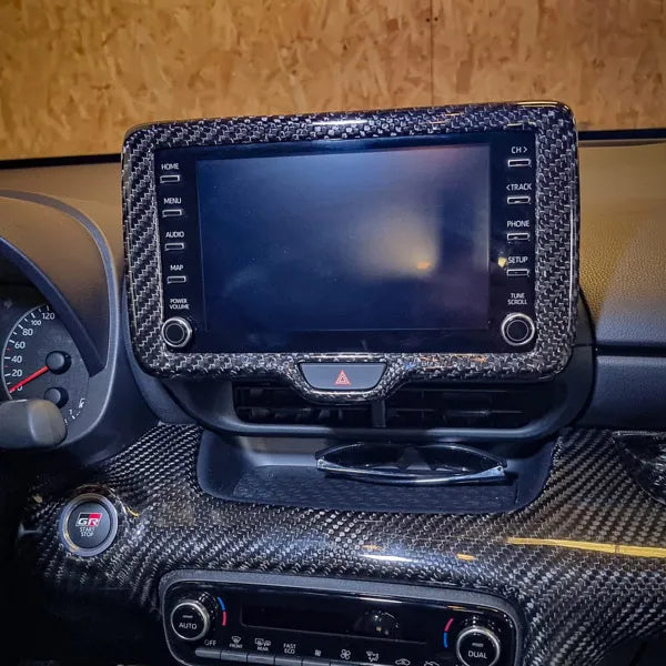 Toyota GR Yaris Screen Display Frame - Carbon Fibre - Ghost Developments