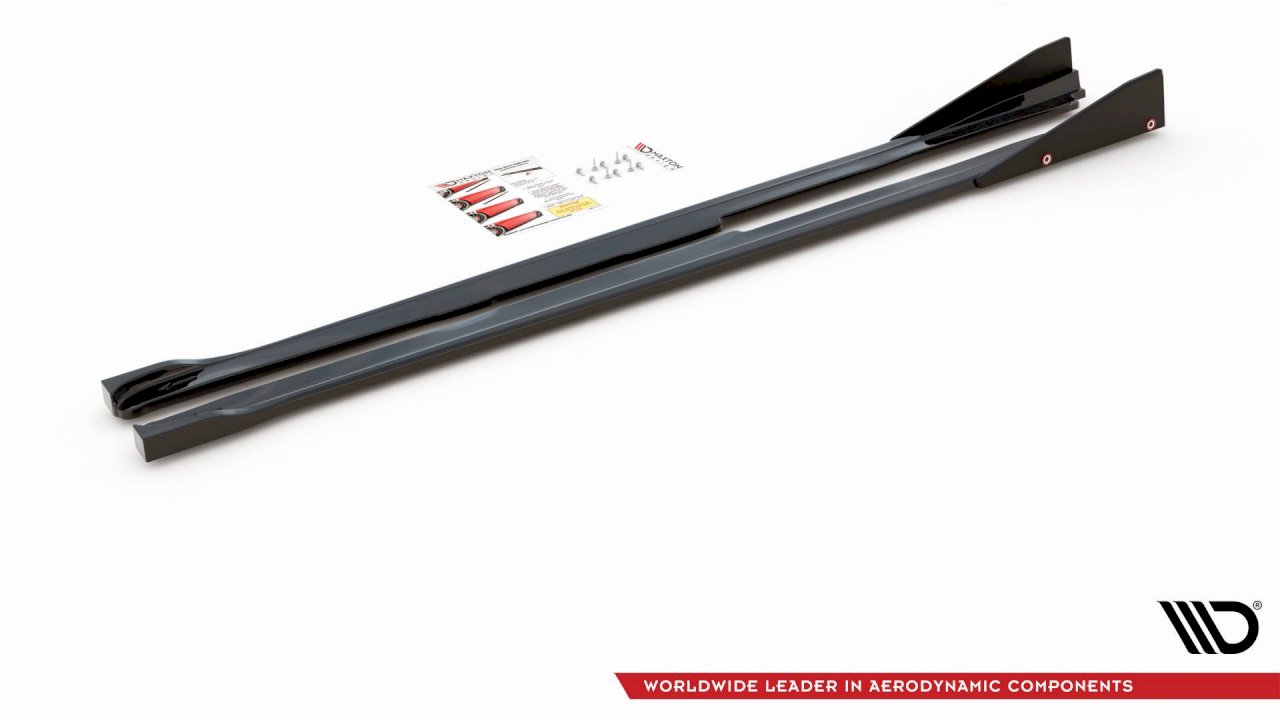 MAXTON DESIGN SIDE SKIRTS DIFFUSERS (+FLAPS) V2 TOYOTA GR YARIS MK4 (2020-) - Ghost Developments