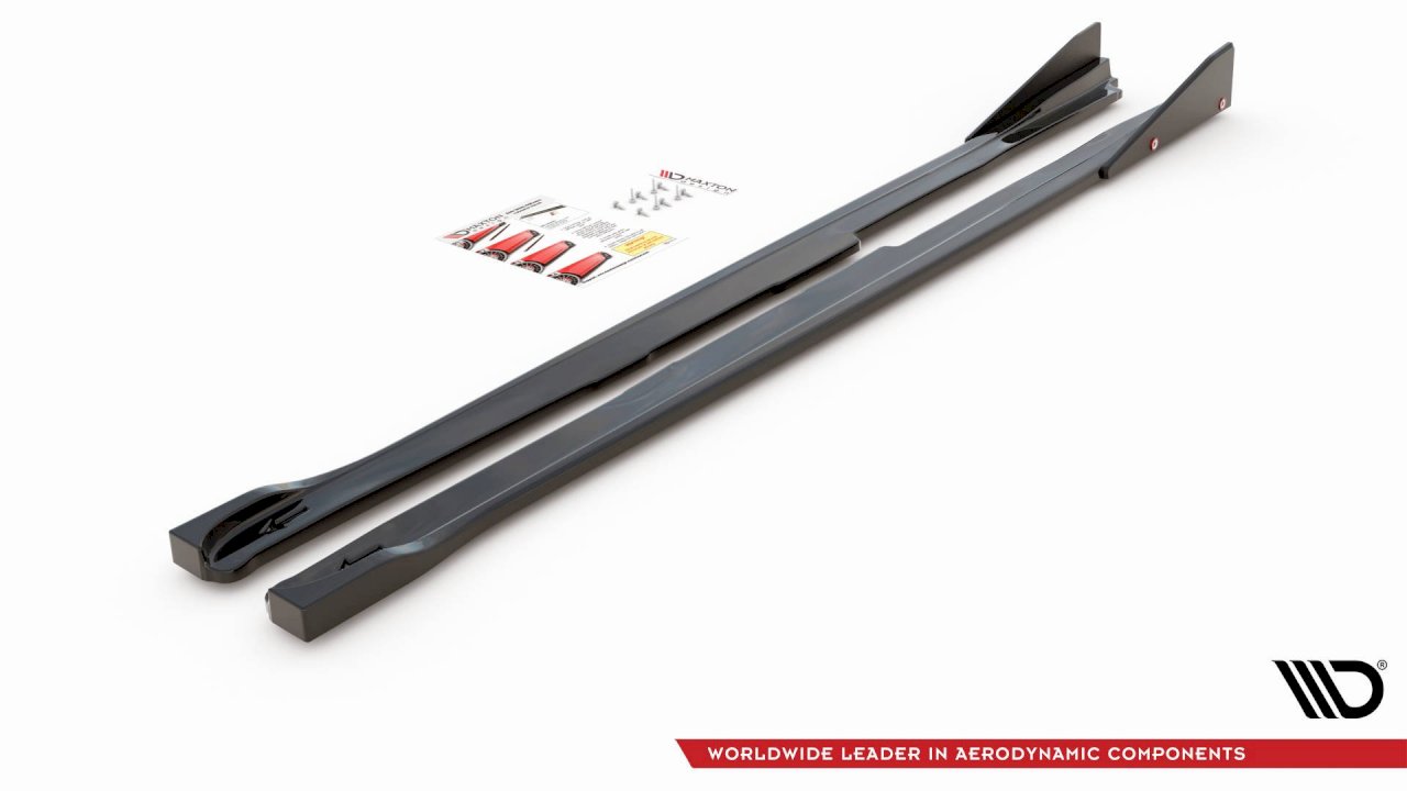 MAXTON DESIGN SIDE SKIRTS DIFFUSERS (+FLAPS) V2 TOYOTA GR YARIS MK4 (2020-) - Ghost Developments
