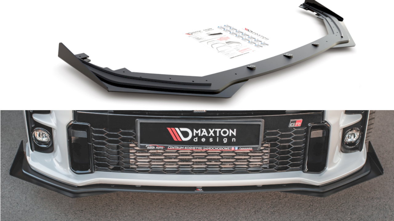 MAXTON DESIGN STREET PRO FRONT SPLITTER + FLAPS TOYOTA GR YARIS MK4 - Ghost Developments