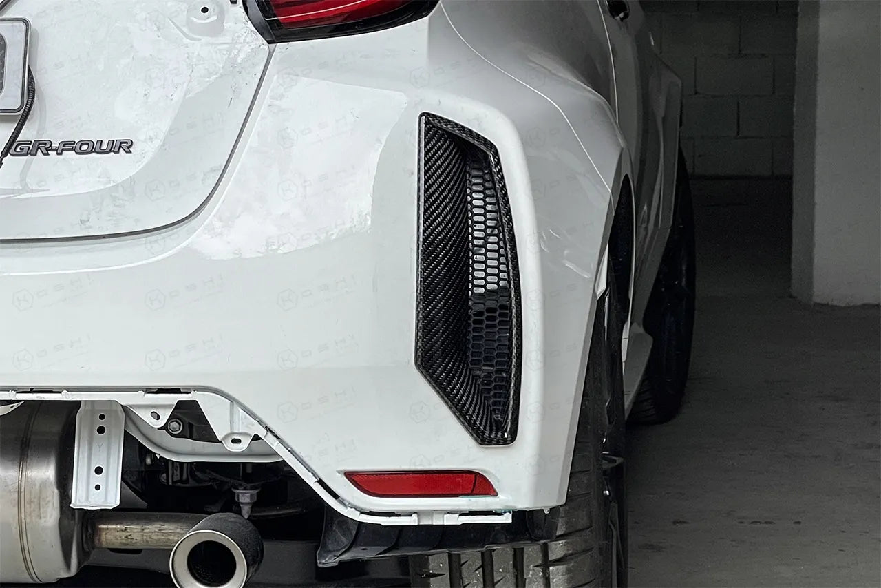 Toyota GR Yaris Rear Bumper Air Duct / Air Vents - Carbon Fibre - Ghost Developments