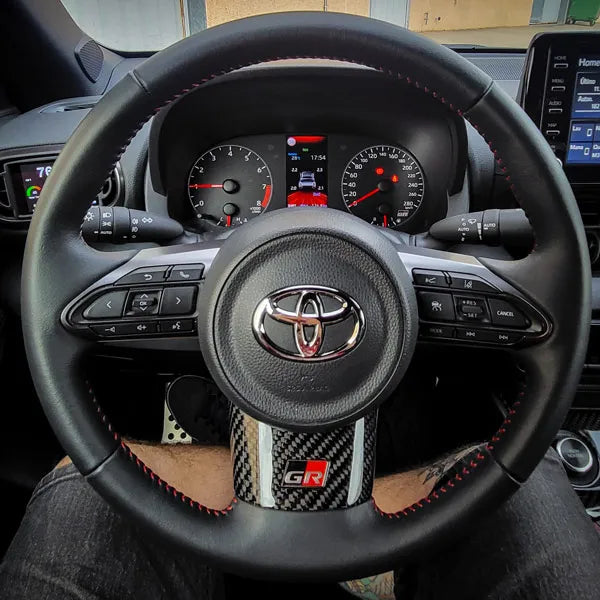 Toyota GR Yaris Lower Part Steering Wheel Cover - Carbon Fibre - Ghost Developments