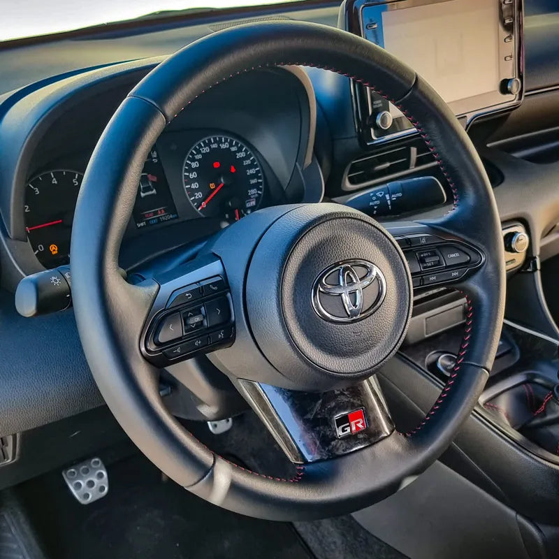 Toyota GR Yaris Lower Part Steering Wheel Cover - Carbon Fibre - Ghost Developments
