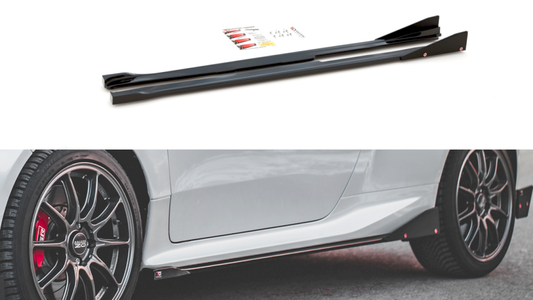 SIDE SKIRTS DIFFUSERS (+FLAPS) V2 TOYOTA GR YARIS MK4 (2020-) - GR Yaris Shop