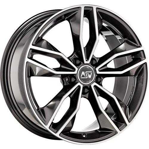 Toyota Gr Yaris Gloss Dark Grey Full Polished Msw 71 By Oz Racing Set Of 4 Alloy Wheels 19x8 5x114.3 Et45