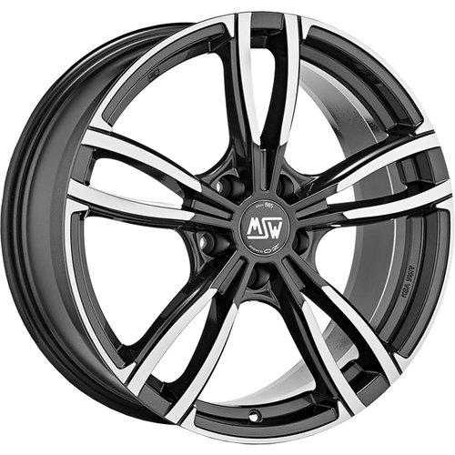 Toyota GR Yaris Gloss Dark Grey Full Polished MSW 73 By OZ Racing SET OF 4 Alloy Wheels 19x8 5x114.3 ET45 - Ghost Developments