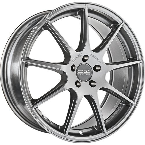 Omnia Grigio Corsa Bright By Oz Racing Set Of 4 Alloy Wheels 18x8 5x114.3 Et45 For Toyota Gr Yaris