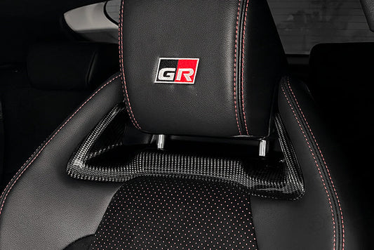 Toyota GR Yaris Headrest Inserts - Carbon Fibre