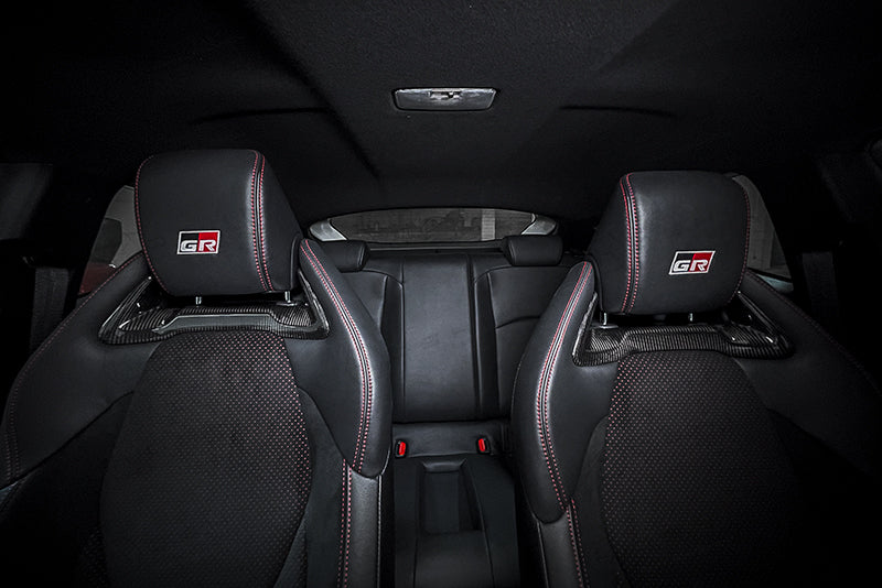 Toyota GR Yaris Headrest Inserts - Carbon Fibre