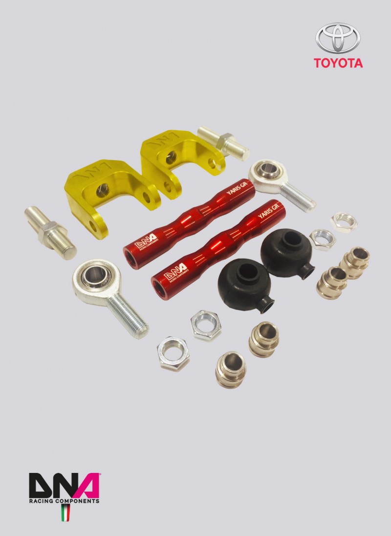 Toyota GR Yaris Rear Lower Adjustable Toe Tie Rod Kit - DNA Racing - Ghost Developments