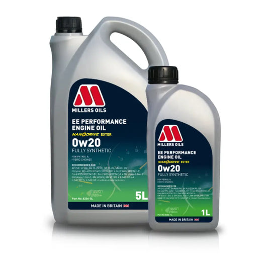 Aceite de motor de alto rendimiento 0W20 EE de Millers Oils, 5 l (tecnología Nanodrive)