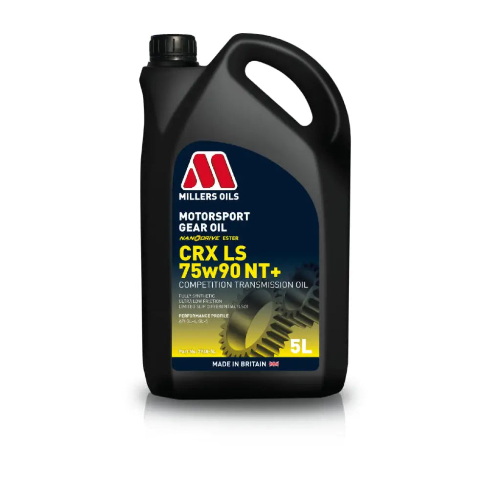 Millers Motorsport CRX LS 75w90 NT+ Fully Synthetic Transmission Oil