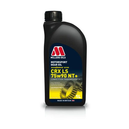 Millers Motorsport CRX LS 75w90 NT+ Fully Synthetic Transmission Oil