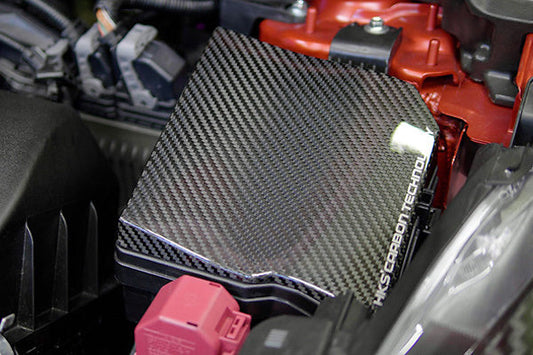 HKS Dry Carbon Fusebox Cover Toyota Yaris GR 20+ - Ghost Developments